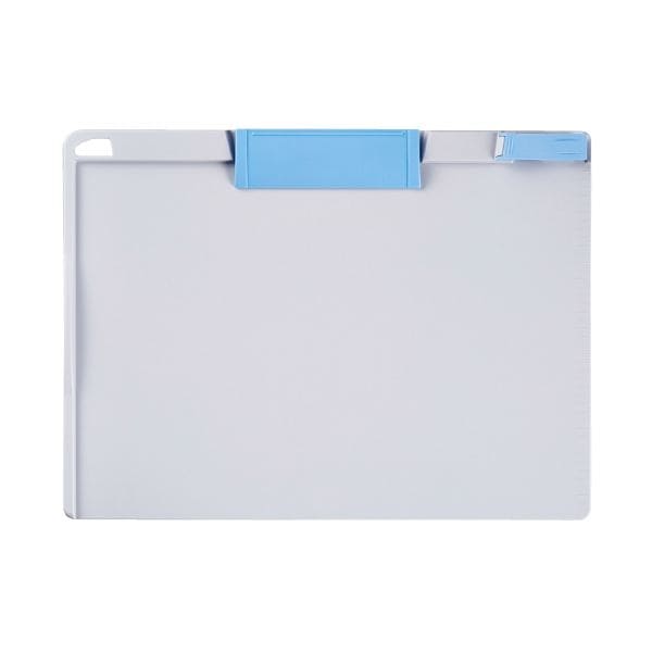 （まとめ）スマートバリュー クリップボード A4ヨコ ブルー D148J-5BL [x10セット]
