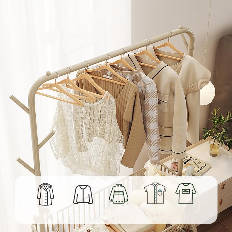[2枚セット]ハンガーラック おしゃれ ハンガー無料get コートハンガー ポールハンガー コート掛け リビング 収納 キャスター付き 衣類収納 可動棚 ワードローブ 収納福袋