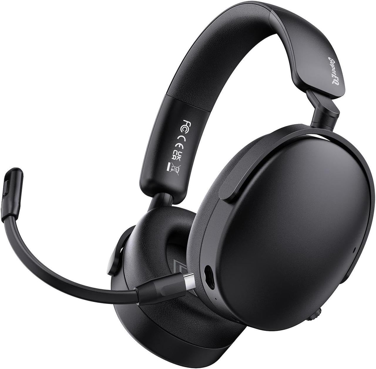 SuperEQ A200 Bluetooth ヘッドセット - 100時間の長時間バッテリー寿命ハイブリッドアクティブノイズキャンセリングBluetooth 5.4 6マイクAI ENCテクノロジー