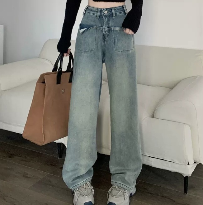 ボトムス パンツ ワイドパンツ デニムパンツ デニム かわいい 大人可愛い きれいめ シンプル カジュアル 大人 上品 おしゃれ お洒落 かっこいい レトロ 大人女子 こなれ感 ラフ ルーズ 個性的