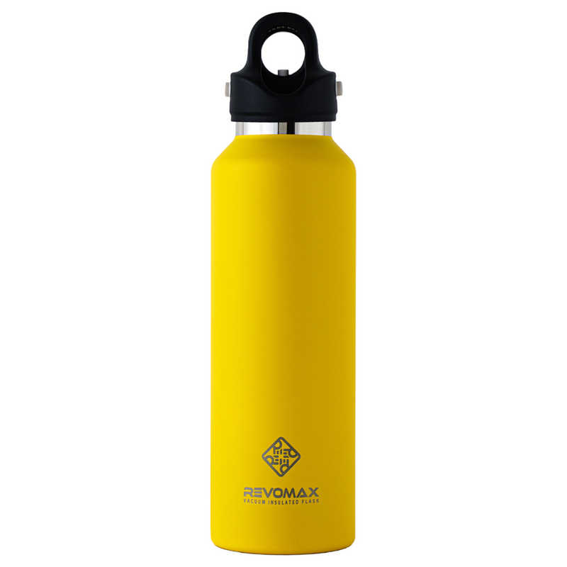 REVOMAX　炭酸対応真空断熱ボトル 20oz アシッドイエロー [炭酸対応]　DWF-20138S-JP-V3