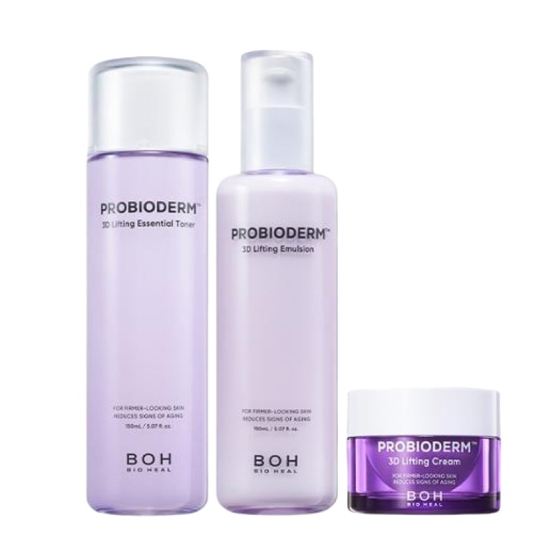 Boh プロバイオダム 3d リフティング セット(トナー 150ml+ローション150ml+リフティングクリーム15ml) / オリーブヤング 人気 乾燥肌 保湿 毛穴弾力ケア 化粧水 乳液 セット