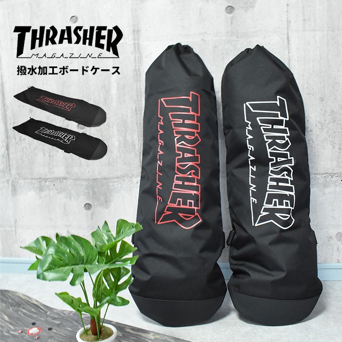THRASHER - 【THRASHER】スケートボード(袋付き) スケボー Qoo10] スラッシャー スケートボードケース THRASHER : バッグ・雑貨