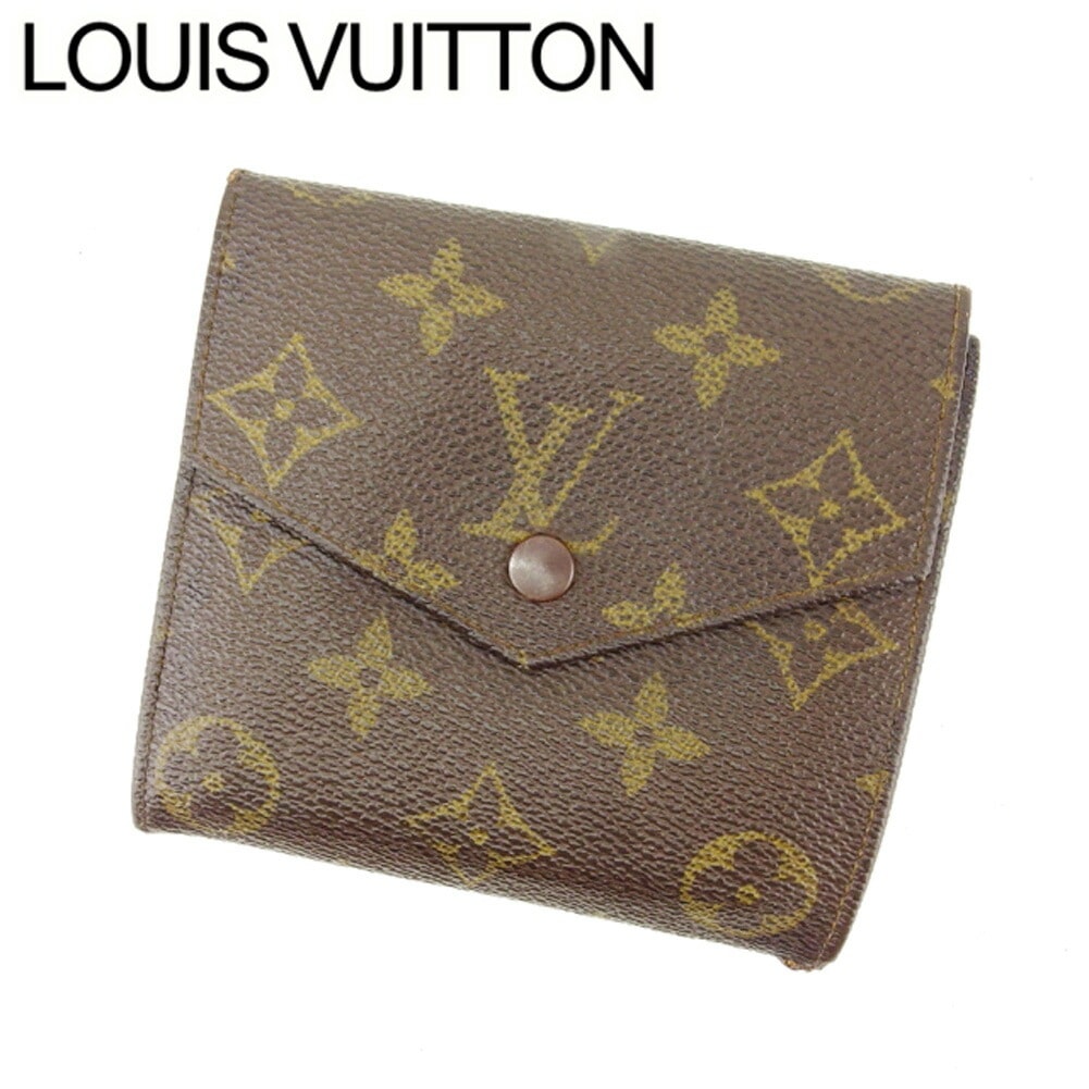 Wホック財布 廃盤レア モノグラム 中古