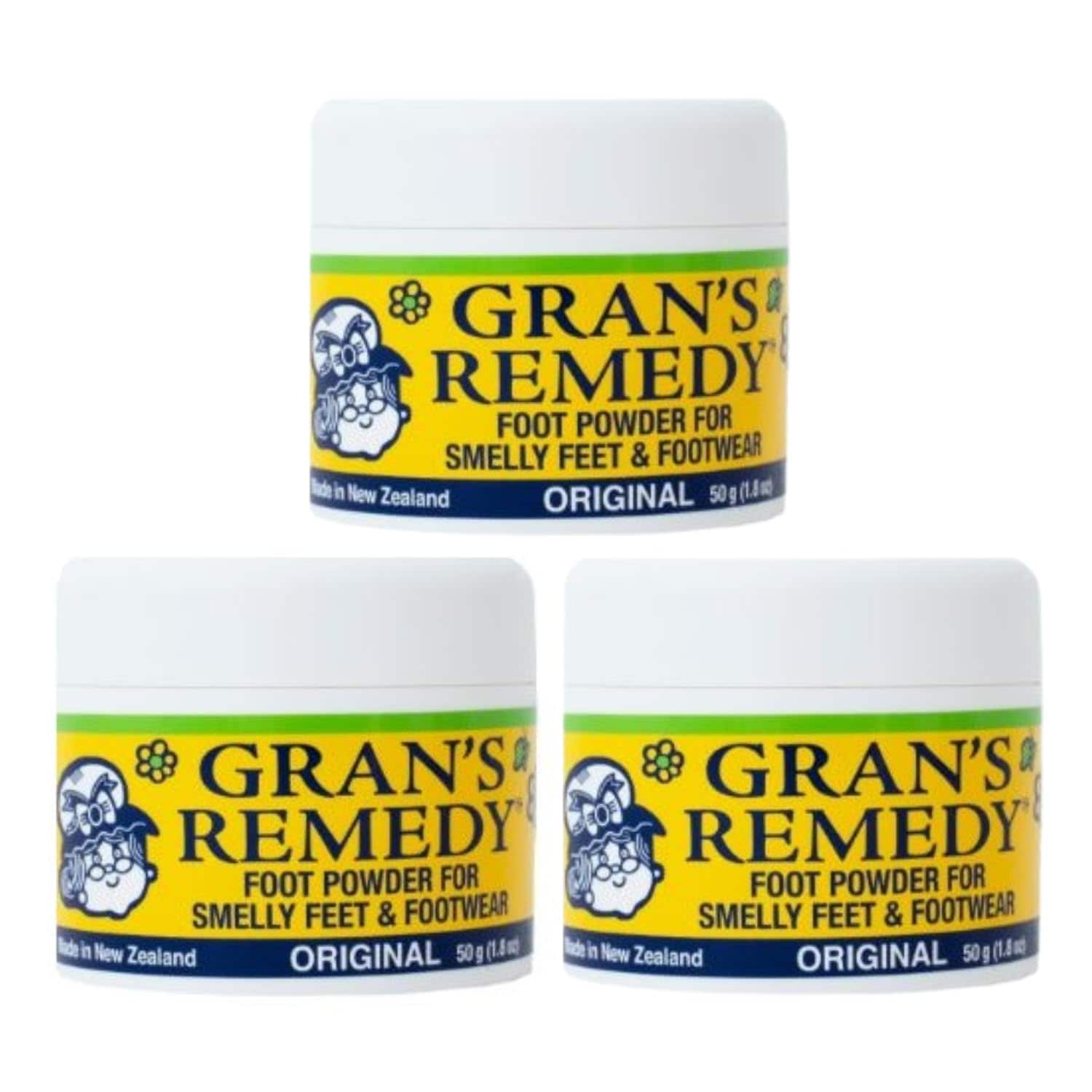 グランズレメディ フットパウダー レギュラー 50g 3個セット GRANS REMEDY ORIGINAL [並行輸入品]