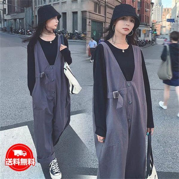 サロペット オールインワン オーバーオール 長ズボン ワイドパンツ ノースリーブ 春服 夏服 レディース ガウチョパンツ サマーパンツ 細身 20代30代40代