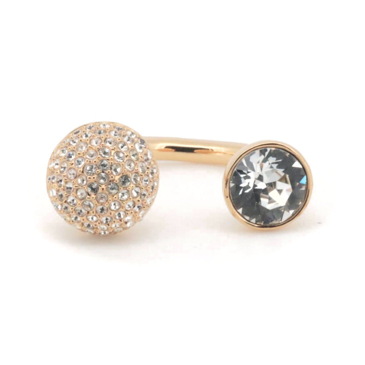 スワロフスキー デザイン リング 指輪 15号 GP 質屋出品 7,304円