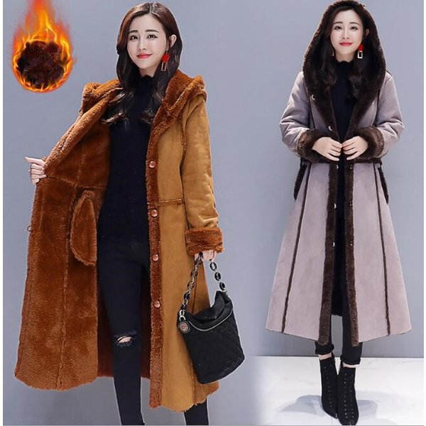 ムートンコート レディース ロングコート オーバーコート ボアコート柔らかい アウター 定番 秋 冬 7,053円