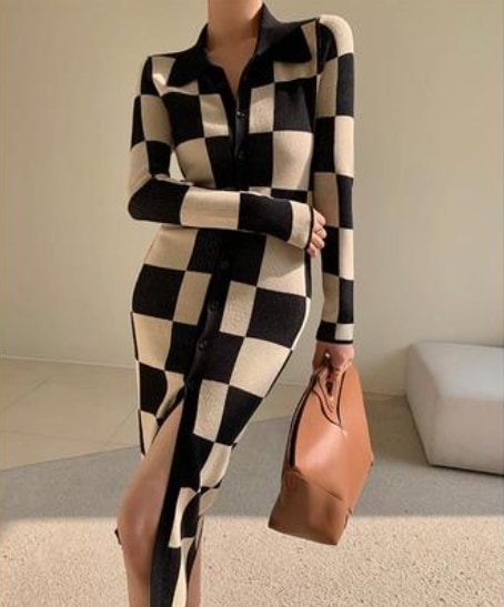 ワンピース カーディガン 膝下 ミモレ ミモレ丈 ロング ロング丈 長袖 襟付き かわいい 大人可愛い きれいめ 大人 上品 おしゃれ お洒落 レトロ 大人可愛い 大人女子 クール セクシー