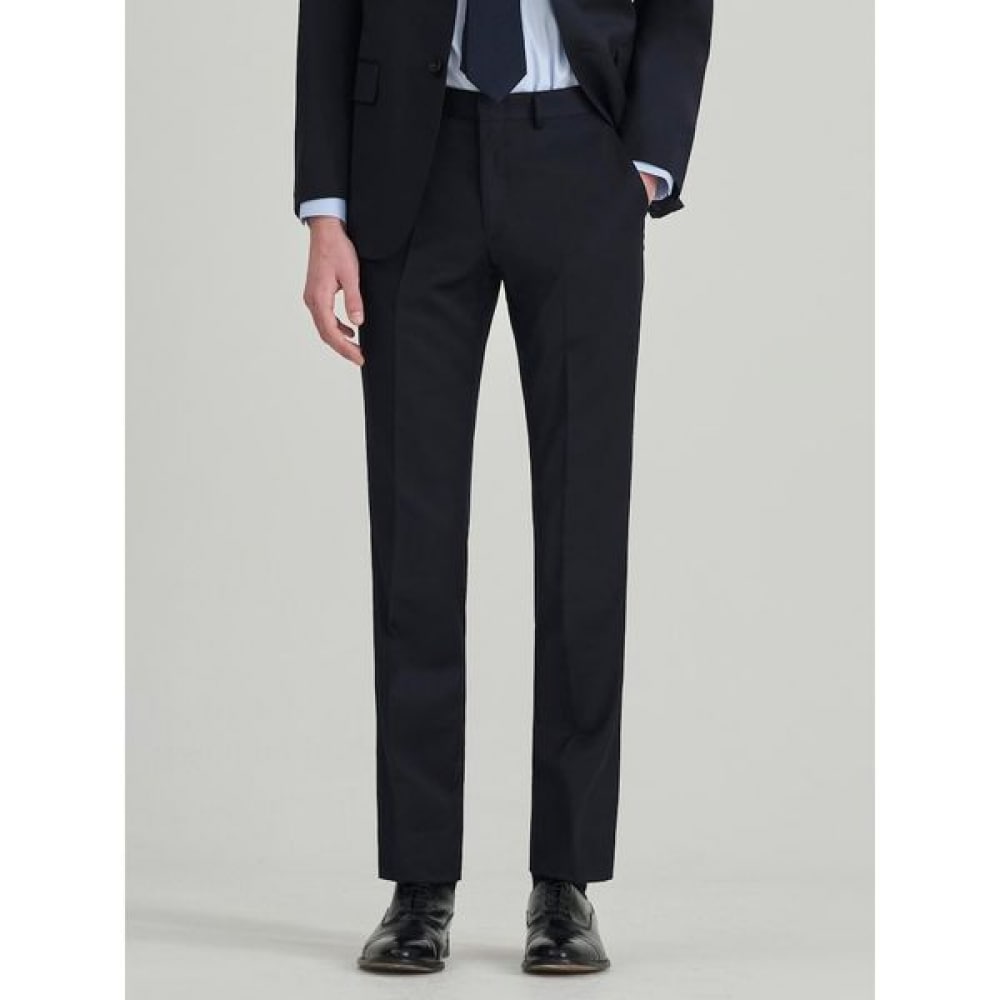 [ロガディス] ウールソリッドレギュラーフィットスーツパンツネイビー（RX5102P01R） 20,168円
