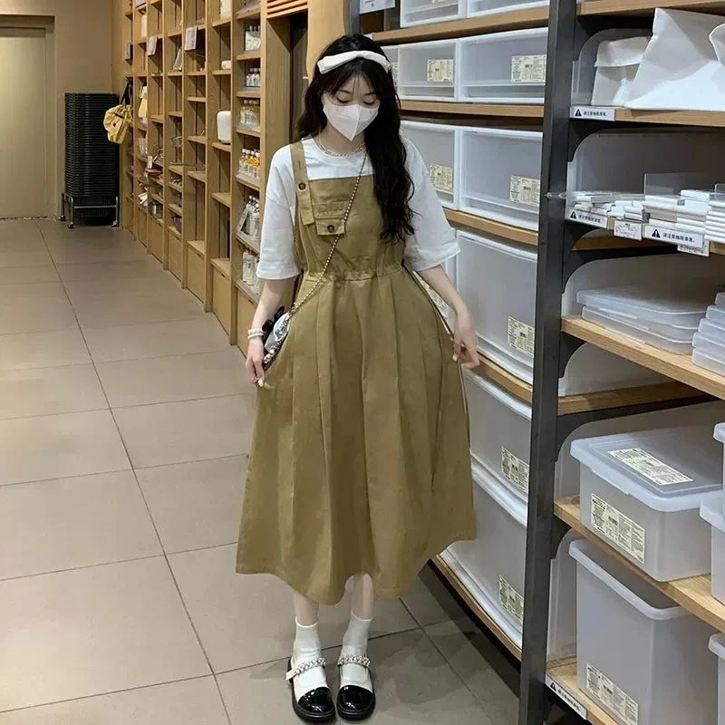 ストラップワンピース女子学生用ウエスト2点セット