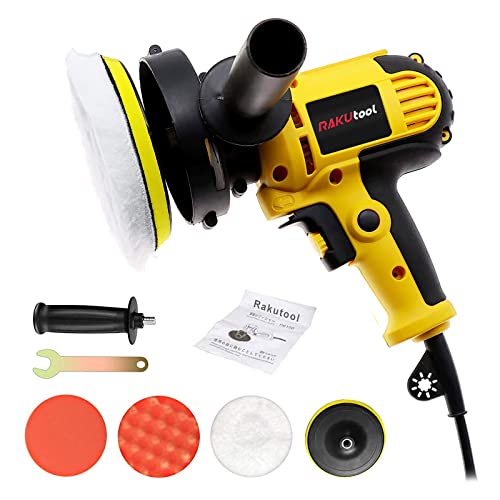 色：yellow·ポリッシャー Rakutool ポリッシャー マキタ ポリッシャー六級変速 軽量