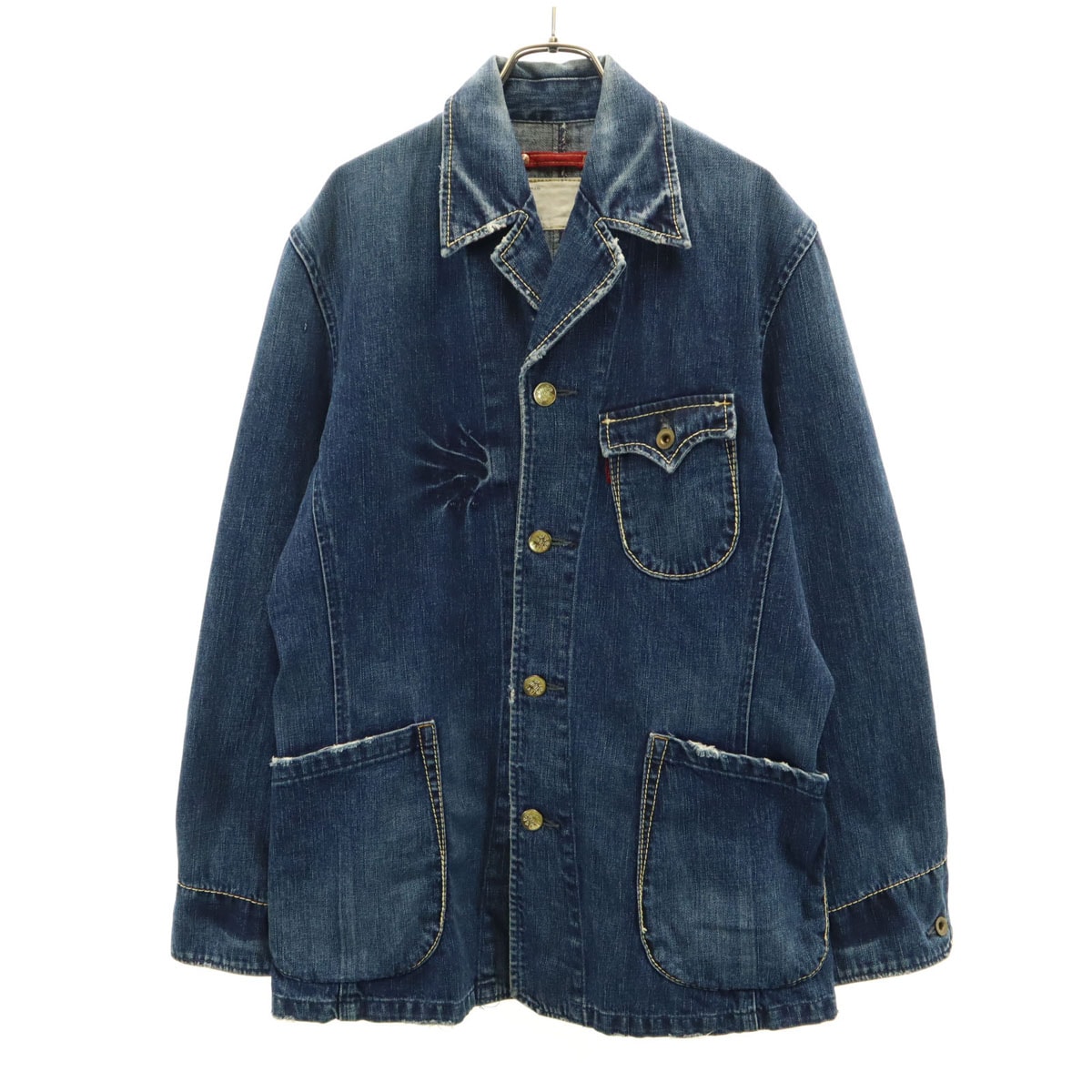 デニムジャケット L ブルー系 メンズ 古着