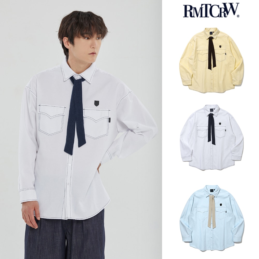 【ROMANTIC CROWN】 KNIT TIE OXFORD SHIRTS