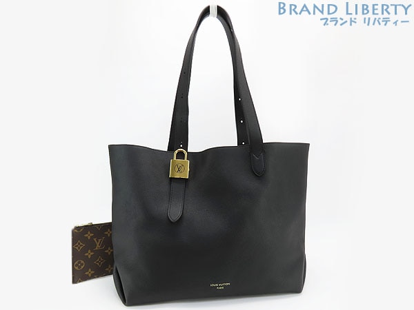 新品同様ルイヴィトンロウキーカバMMショルダートートバッグハンドバッグポーチ付きノワールブラックM25341