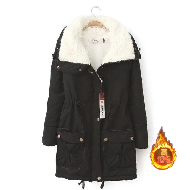 中綿 レディース 中綿コート モッズコート ボアコート アウター ロング丈 防寒 裏起毛 厚手 冬 ゆったり