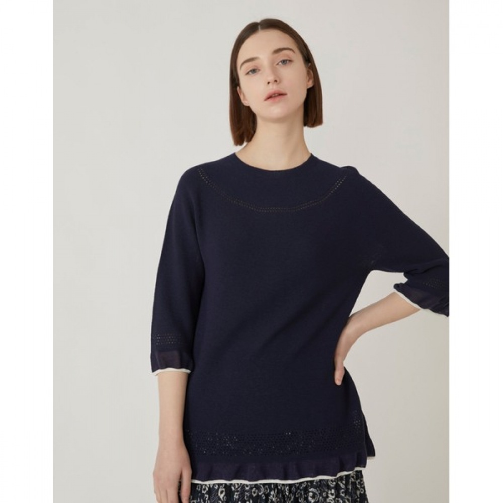 [オリビアローレン] ヘムフリルホールガーメントプルオーバー_Vocblym3241