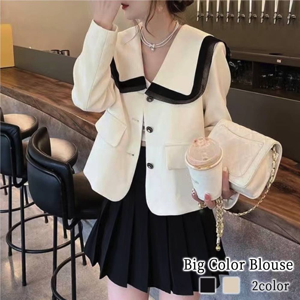 ブラウス レディース ビッグカラーブラウス 黒 ノーアイロン ワンピース Tシャツ 春 レース 安い カットソー ブランド スーツ オフィス カジュアル 冬 秋 きれいめ 高品質 人気 フォーマル フ