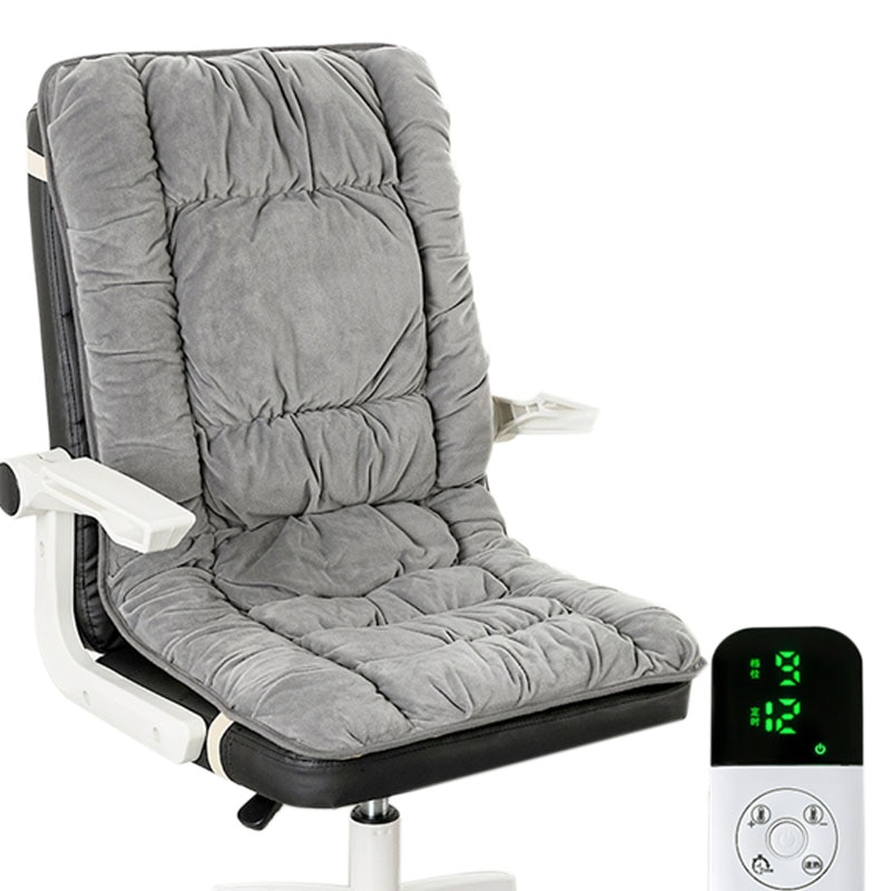 加熱座布団事務室椅子敷暖神器発熱椅子敷疲れない背もたれ一体電熱座布団