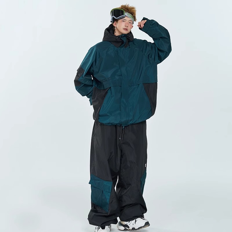 スノーボードウェア 2024 2025 上下セット メンズ レディース 3L ジャケット パンツ アウター 耐水20000 セットアップ スキーウェア スノボウェア スノーウェア 韓国風 防水防寒防雪