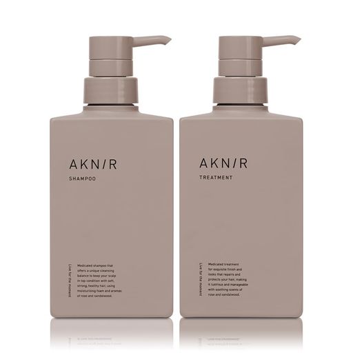 AKNIR アクニー 【濃密薬用処方】ヘア シャンプー トリートメント セット ローズ×サンダルウッド 梨花 監修 GIFT BOX仕様