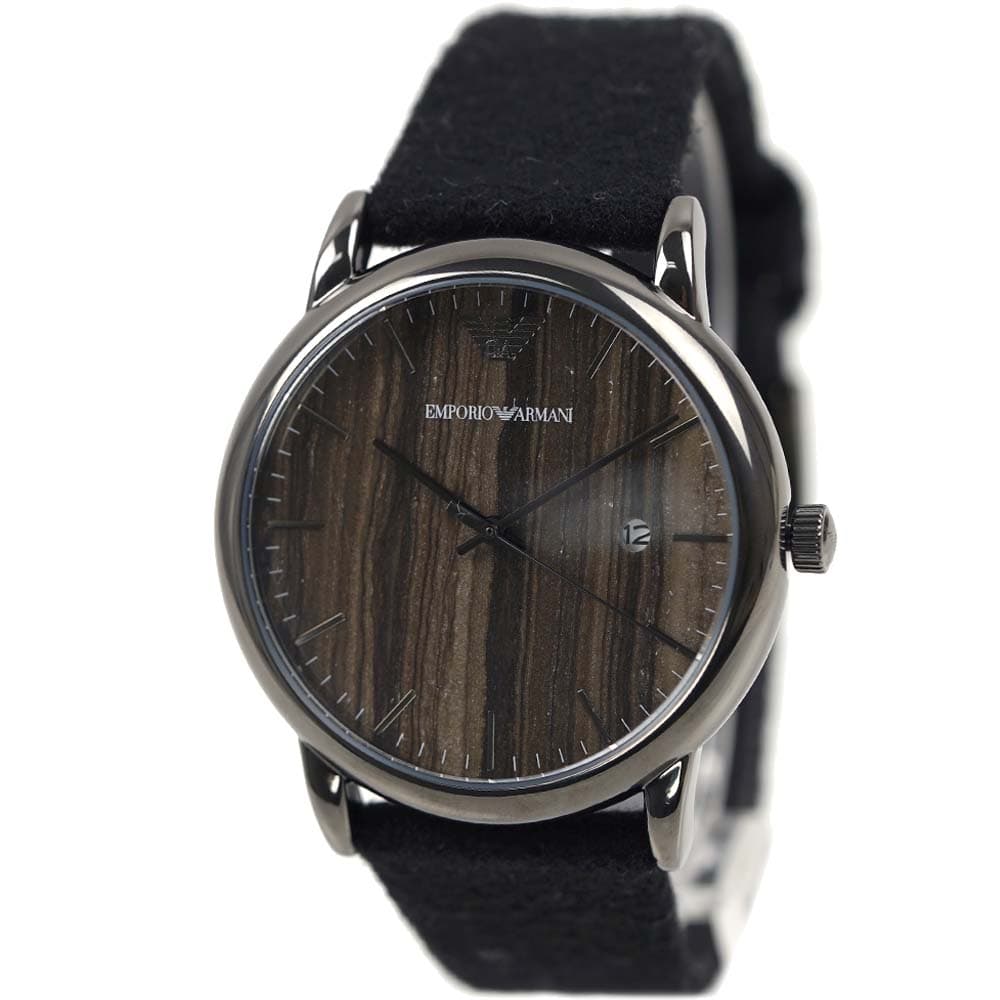 エンポリオアルマーニ 腕時計 メンズ 日付カレンダー ブラック ブラウン ルイージ EMPORIO ARMANI LUIGI AR11156