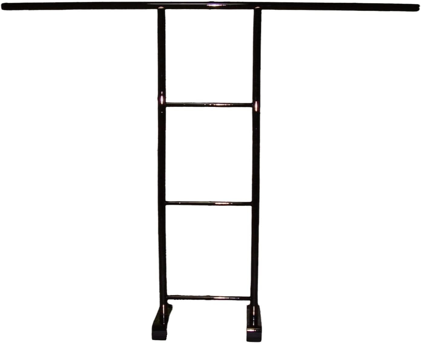 ドラマ撮影でも使われる几帳型衣桁 高さ130 黒塗 小