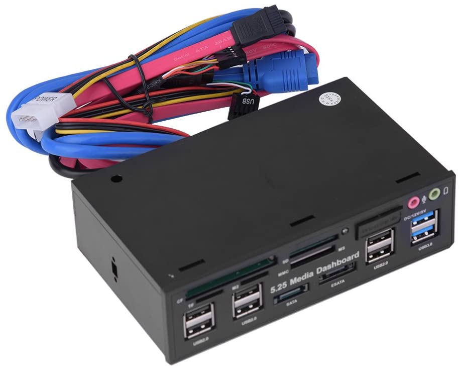 【本日限定価格】 USBハブカードリーダー フロントパネル マルチメディアダッシュボード SATAオ