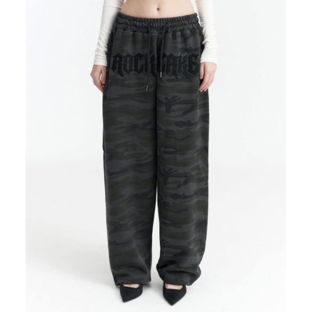 ROCKCAKE Waist Layerd 2way Jogger Black RC24PT04220BK