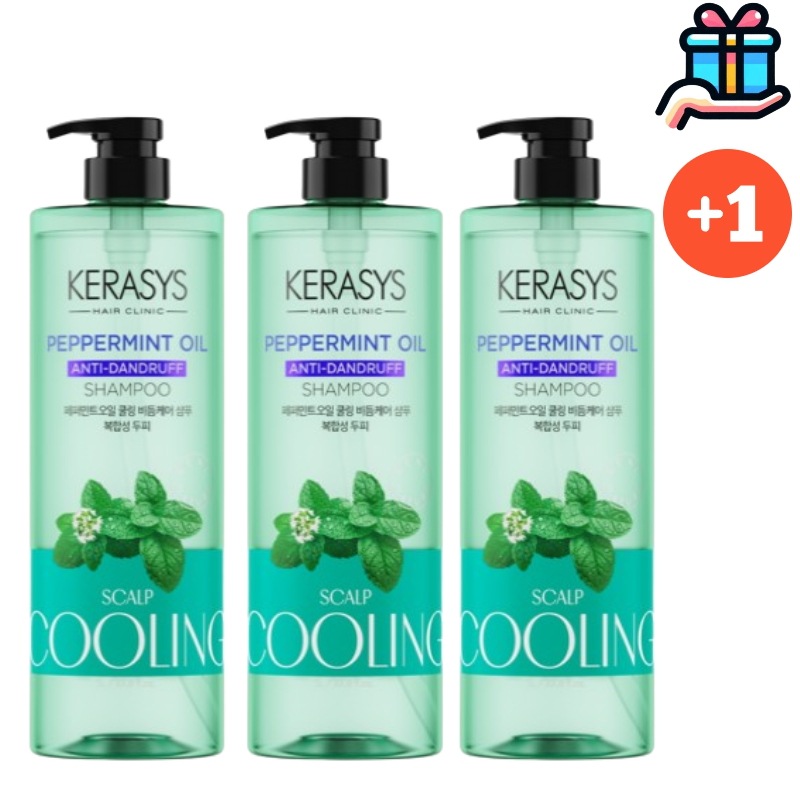 [頭皮ケアシャンプー2 + 1] ペパーミントオイル スカルプクーリング シャンプー 1L × 3本セット 大容量 クーリング 鎮静 ヘアケア 頭皮ケア 脱毛症状緩和 毛髪 毛髪ケア 水分栄養 タンパ