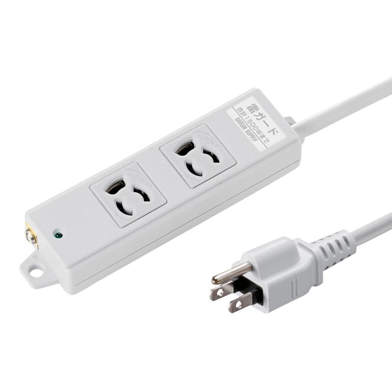 （まとめ買い）工事物件雷ガードタップ 3P 2個口 3m TAP-K2SP-3 [x3]