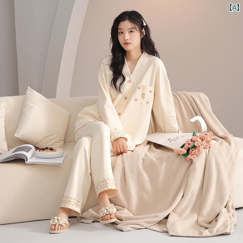 レディース　パジャマ　スウェット　上下 キャットマン パジャマ レディース 春秋 スタイル コットン 2025 長袖 抗菌 夏 着れる ホームウェア セット