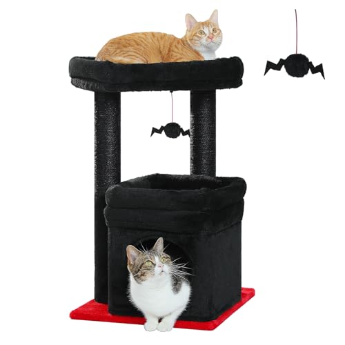 PAWZ Road キャットタワー ミニ 猫タワー 小型 低い 小さめ 据え置き 人気 爪とぎポール ゴシック 暗黒 ハ