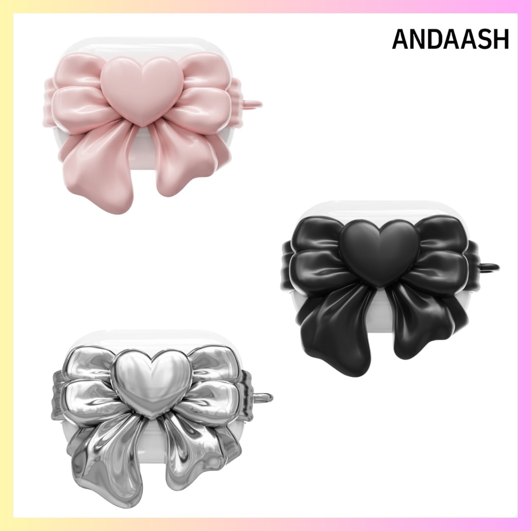[ANDAASH] BOW 01 AIRPODS PRO 2, AIRPODS 3 ケース 2 カラー イヤホン ケース韓国 人気 + FREE OMAKE エアポッズプロ ケース 6,798円