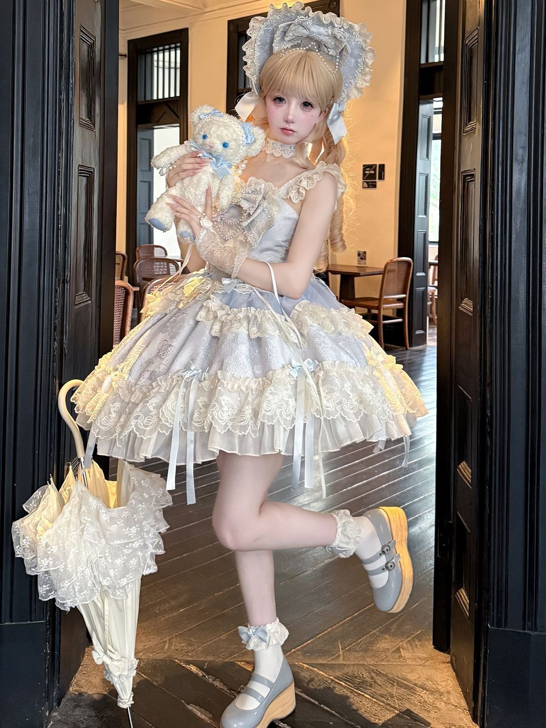 ロリータドレス バレエスタイル JSK サスペンダードレス サマープリンセスドレス