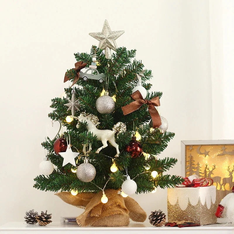 2024DK 新最安値に挑戦！新しいクリスマスの装飾ヨーロッパスタイルのクリスマスハンギングセットミニデスクトップクリスマスツリーオーナメント今日は30パーセント