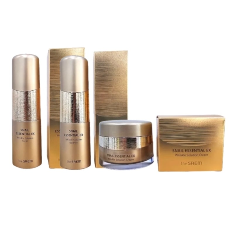 スネイルエッセンシャルEXリンクルソリューショントナー 150ml+エマルジョン 150ml+クリーム 60mL 3点セット