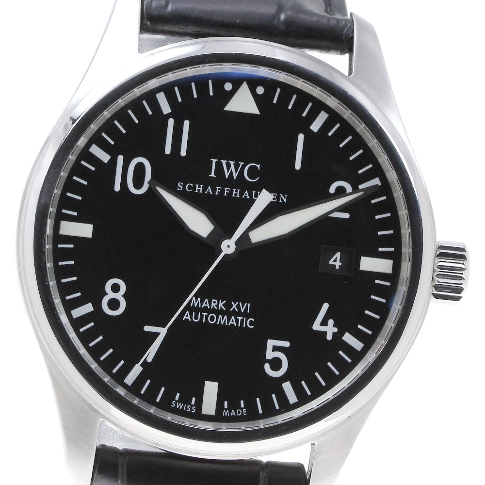 IWC IWC SCHAFFHAUSEN IW325501 パイロットウォッチ マークXVI デイト 自動巻き メンズ 良品 _832302【中古】