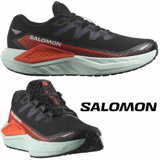 サロモン スニーカー メンズ DRX DEFY GRVL ランニングシューズ カジュアルシューズ 靴 アウトドア トレーニングシューズ ジョギング 475635 ブラック/チェリートマト/ベイ