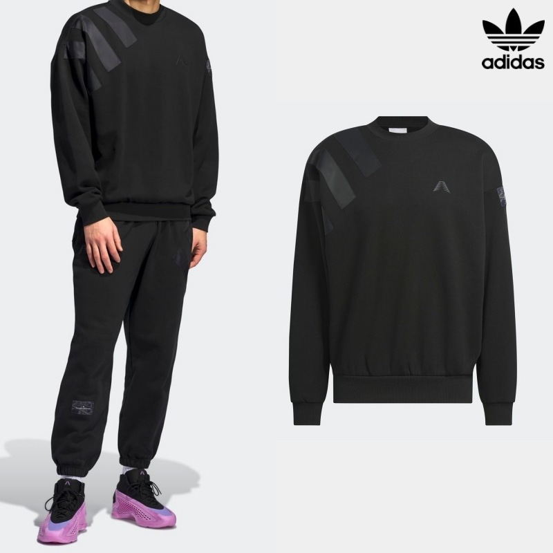 [ADIDAS] アディダス アンソニー エドワーズ 1 ファウンデーション クルーネックスウェット / BLACK 8,151円