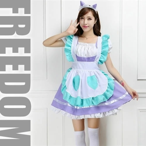 メイド メイド服 メイド衣装 エプロン ネコ耳 メイドカフェ 喫茶 コスプレ コスチューム セクシー 制服 衣装 パーティー イベント ハロウィン クリスマス インスタ 撮影 アイドル ネコ耳カチ