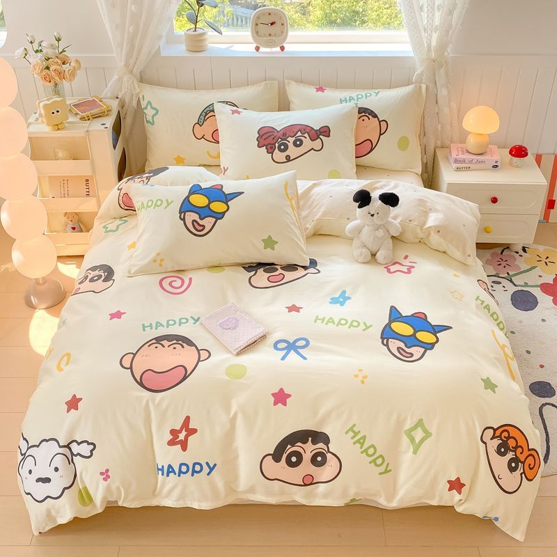 かわいいクレヨンしんちゃん純綿四点セット漫画布団カバー子供用シングルベッド用寮純綿三点セット 4,616円