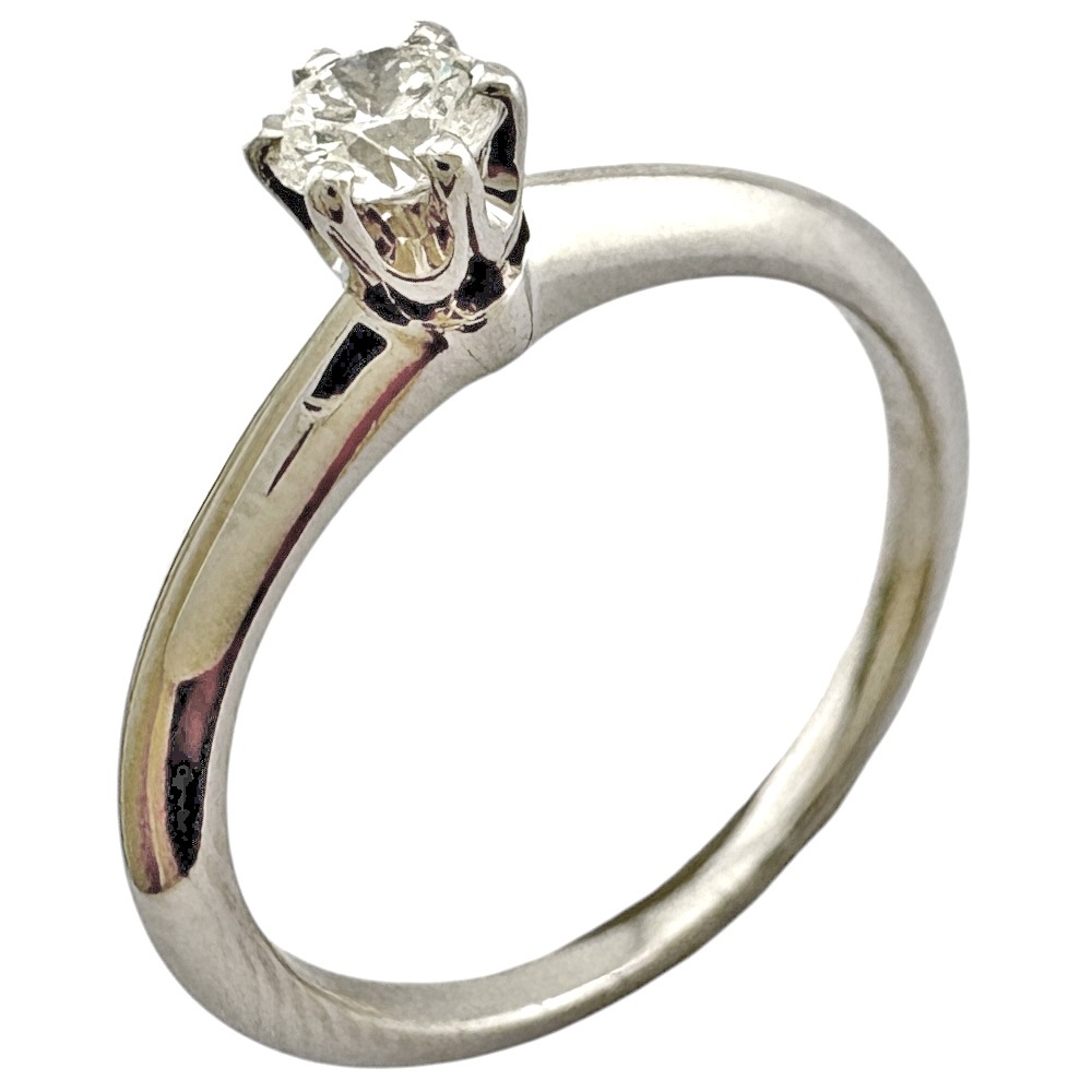 リング 指輪 11号 Pt950プラチナ ダイヤモンド 0.22ct 中古 美品