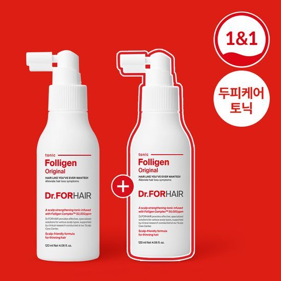 [1+1] ドクターフォーヘア ポリジェン スカルプ tonic 120ml+120ml 企画/ 脱毛ケア スカルプ強化 集中ケア