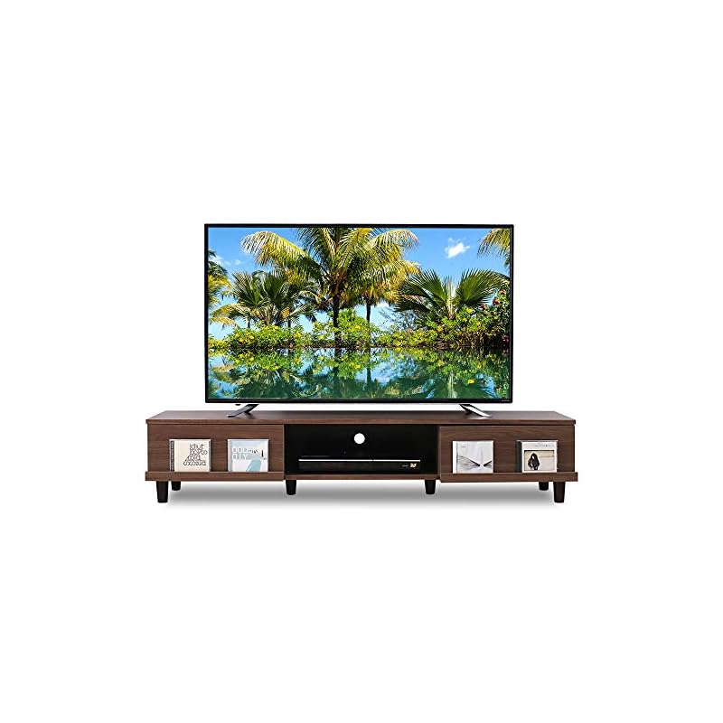32-65V型推奨 テレビ台 ローボード ウォールナット 幅150奥行約42高さ約30cm BAB-150A