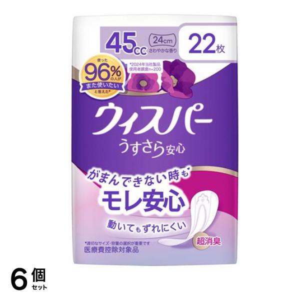 うすさら安心 45cc 24cm さわやかな香り 22枚入 6個セット