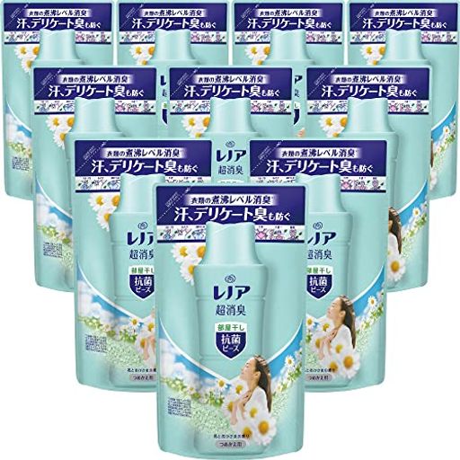 [ケース販売] 超消臭 抗菌ビーズ 部屋干しDX 花とおひさまの香り 詰め替え 430ML×10袋