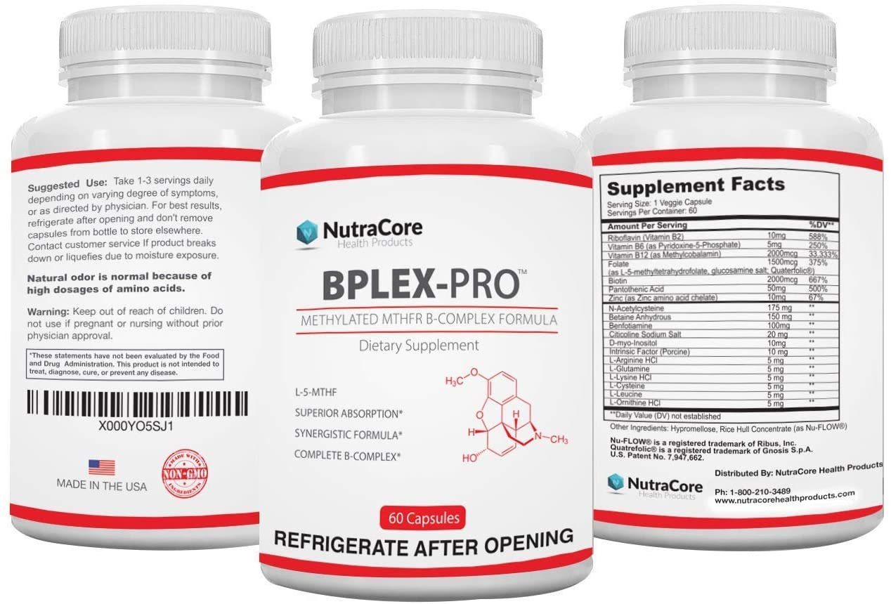 1鑷湊MTHFR BPLEXPRO FOLATE 1500mcgL-5 MTHFQuatrefolic * B1