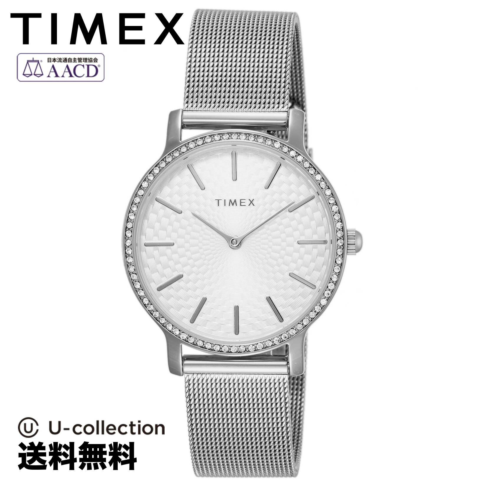 【腕時計】 TIMEX(タイメックス) トランスセンド レディース シルバー クォーツ TW2V52400 時計 ブランド