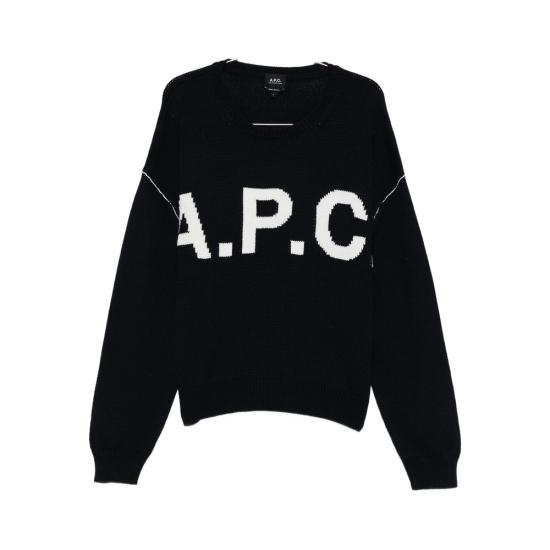 A.P.C. Men Sweatshirts WOASL M23009 IAK BLUE WHITE